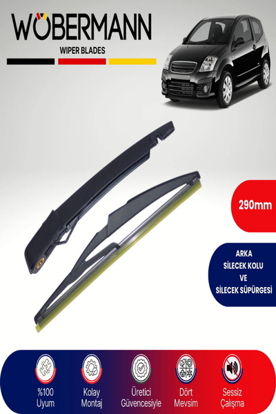 Wöbermann Citroen C2 2003-2009 Arka Silecek Kolu ve Süpürgesi Komple