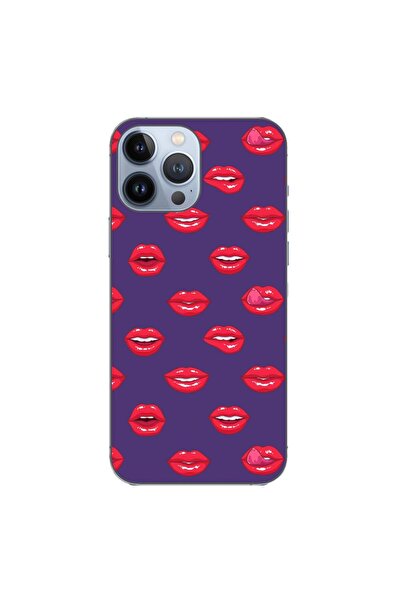 OEM Husa compatibila cu Apple iPhone 13 Pro Max Silicon Gel Tpu Model Buze Pa...