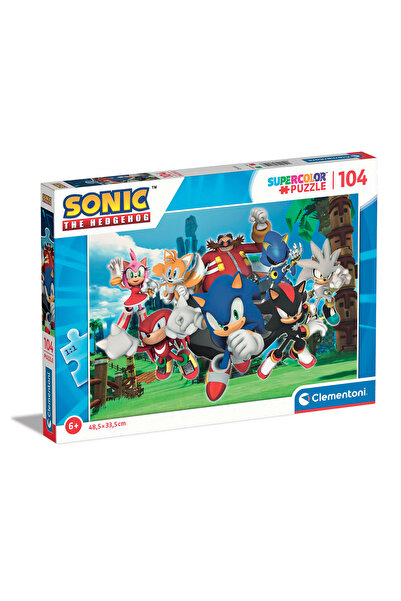 CLEMENTONI Παιδικό Παζλ Super Color Sonic The Hedgehog 104 τμχ