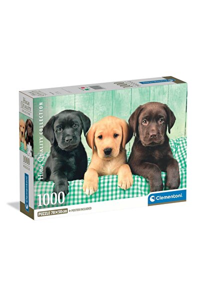 CLEMENTONI Παζλ High Quality Collection Κουταβάκια Λαμπραντόρ 1000 τμχ - Comp...