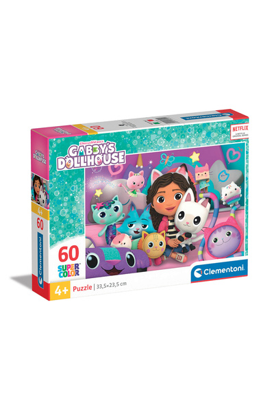 CLEMENTONI Παιδικό Παζλ Super Color Gabby's Dollhouse 60 τμχ