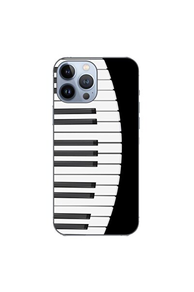 OEM Husa compatibila cu Apple iPhone 13 Pro Max Silicon Gel Tpu Model Piano Keys
