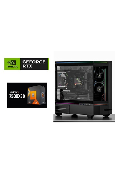 Other جهاز كمبيوتر للألعاب مع معالج AMD Ryzen 5 7500X3D، لوحة أم ASUS A620M، ...
