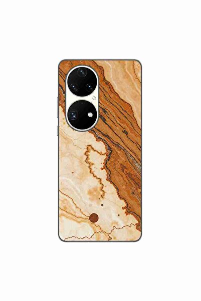 OEM Husa compatibila cu Huawei P50 Pro Silicon Gel Tpu Model Caramel Marble D...
