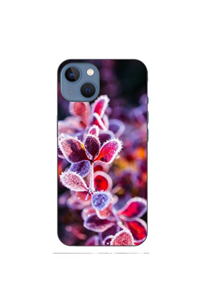 OEM Husa compatibila cu Apple iPhone 13 Silicon Gel Tpu Model Flori Inghetate
