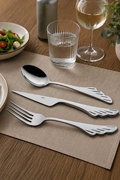 Porio Clarissa 90 Parça 12 Kişilik Çatal Kaşık Bıçak Takımı Full Servis Set Ö...