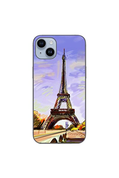 OEM Husa compatibila cu Apple iPhone 14 Plus Silicon Gel Tpu Model Desen Turn...
