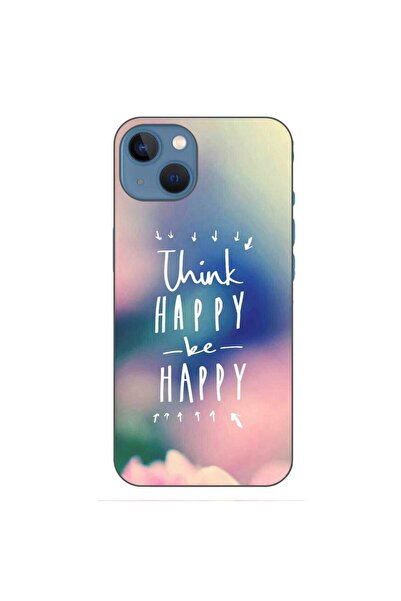 OEM Husa compatibila cu Apple iPhone 13 Silicon Gel Tpu Model Think Positive