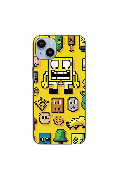 OEM Case compatible with Apple iPhone 14 Plus Silicone Gel Tpu Pattern Pixel ...