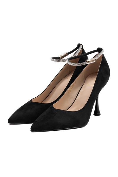 UrbanShoes Women's stiletto shoes, Epica - 4390 Black Textile
