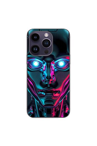 OEM Husa compatibila cu Apple iPhone 14 Pro Silicon Gel Tpu Model Chrome Huma...