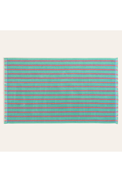 Zsa Zsa Zsu Viseu Fringed Jacquard Striped Cotton 100% Cotton Beach Towel 90X...