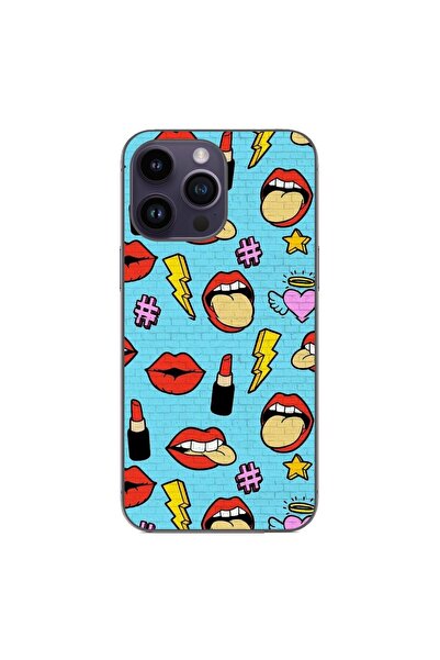 OEM Husa compatibila cu Apple iPhone 14 Pro Max Silicon Gel Tpu Model Pop Art...