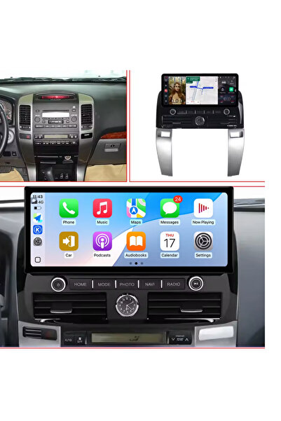 Carplayer Toyota prado android screen 12 inch model 2004-2009,4gb ram 64 gb r...