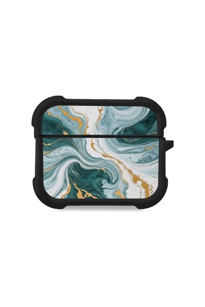 Sonique Θήκη Σιλικόνης Marble Series για AirPods Pro 3 Πράσινο 01