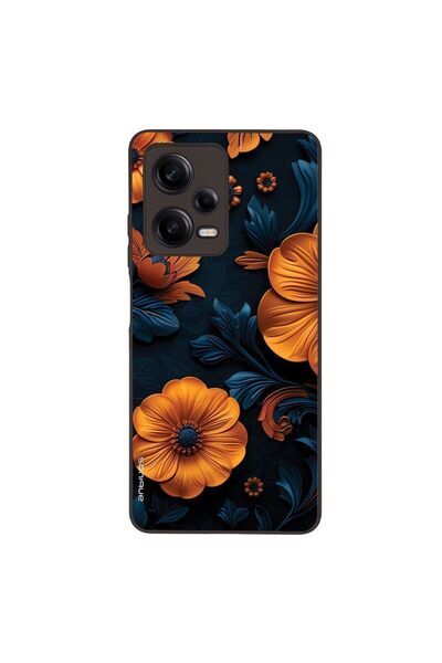 Sonique Θήκη 3D Flower Series για Xiaomi Redmi Note 12 Pro 5G Πορτοκαλί 01