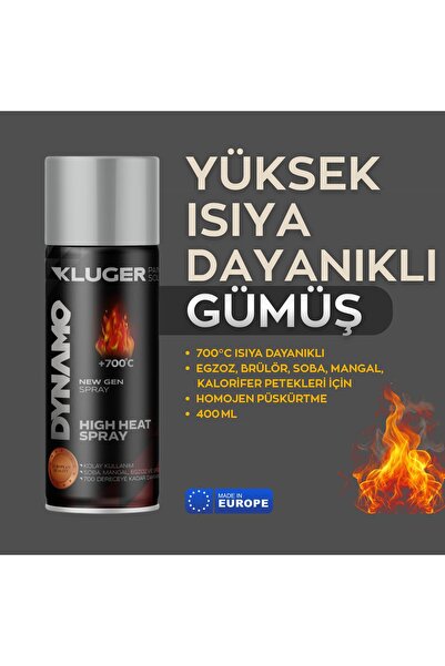 Kluger Dynamo 700°C Isıya Dayanıklı Sprey Boya