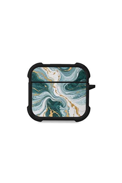 Sonique Θήκη Σιλικόνης Marble Series για AirPods 4 Πράσινο 01