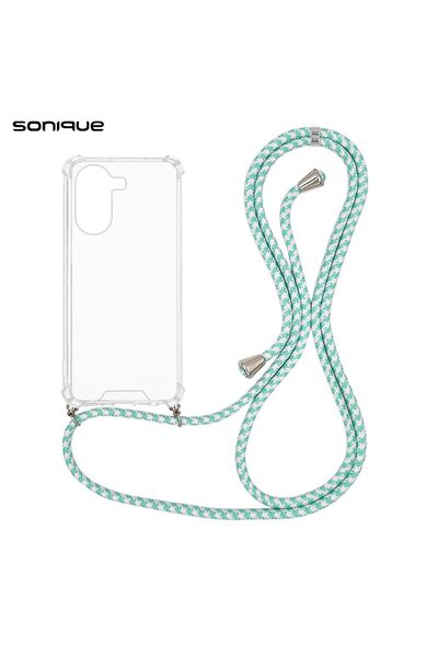 Sonique Θήκη Σιλικόνης με Κορδόνι Armor Clear Xiaomi Poco X7 Pro 5G Rainbow Β...