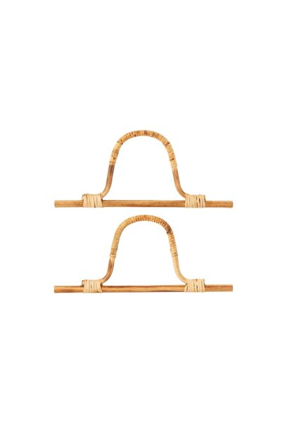 iğne izi Mâner pentru geantă din bambus natural – 2 bucăți, 27x14 cm - Culoar...
