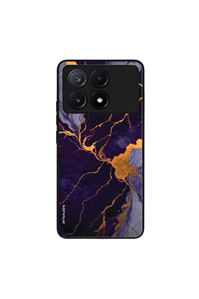 Sonique Θήκη Marble Series για Xiaomi Poco X6 Pro 5G Μωβ