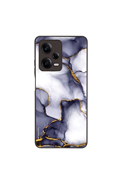 Sonique Θήκη Marble Series για Xiaomi Redmi Note 12 Pro 5G Μωβ Γκρι