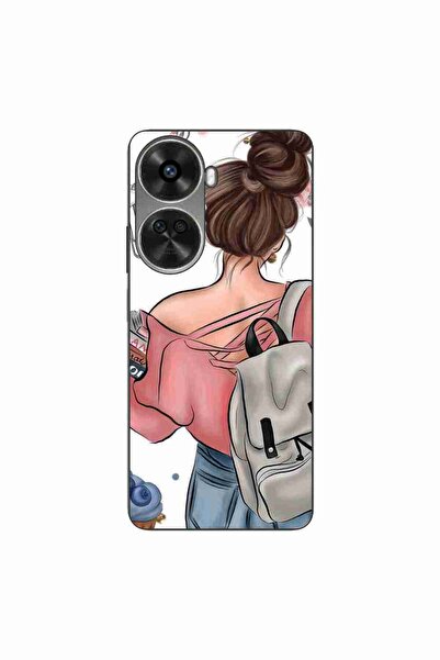 OEM Husa compatibila cu Huawei Nova 12 SE Silicon Gel Tpu Model Girl Fashion ...
