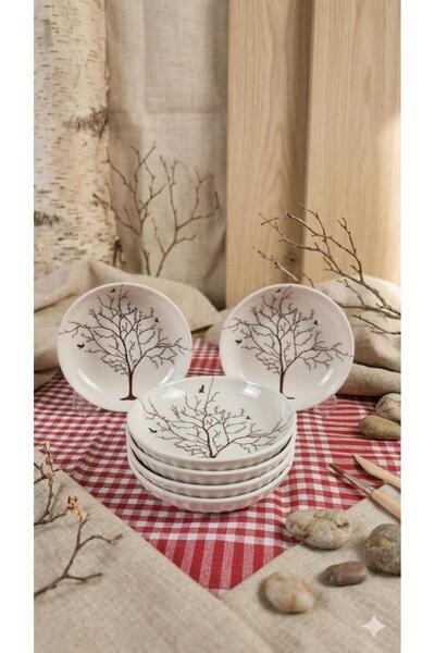Tezyinat Wood Karizma Tree of Life 6-Piece Snack Bowl - Breakfast