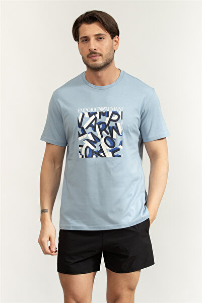 Emporio Armani Erkek Bisiklet Yaka T-Shirt Çok Renkli