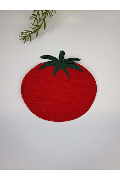 decofav Beefsteak Tomato Formu Embroidered Cocktail Napkin 1 Piece