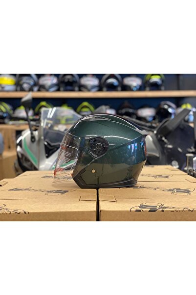 half Motosiklet Yarım Kask Güneş Vizörlü ECE.R22.06 SERTİFİKALI