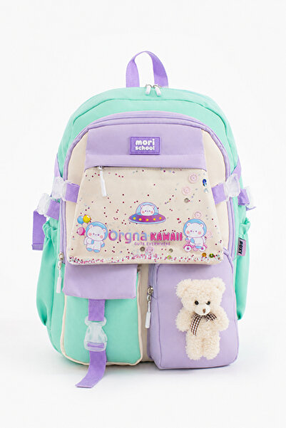 Mori School Bag Kawaii Kore Tarzı Okul Çantası Su Geçirmez Gabardin Laptop Bö...