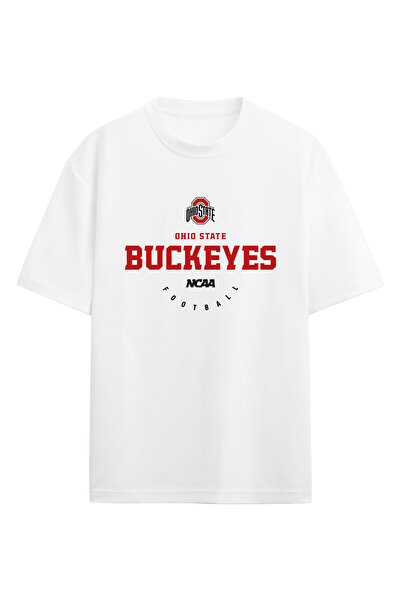 BA Sportswear Ohio State Buckeyes Ncaa College American Football White Oversi...