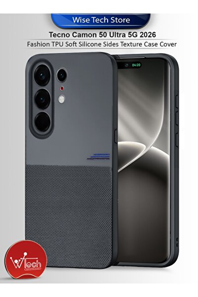 Wtech غطاء حماية ناعم من السيليكون TPU بتصميم عصري لهاتف تكنو كامون 50 ألترا ...