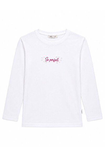 nk kids Μακρυμάνικο μπλουζάκι για κορίτσια με την επιγραφή "So Perfect" 8-14 ...
