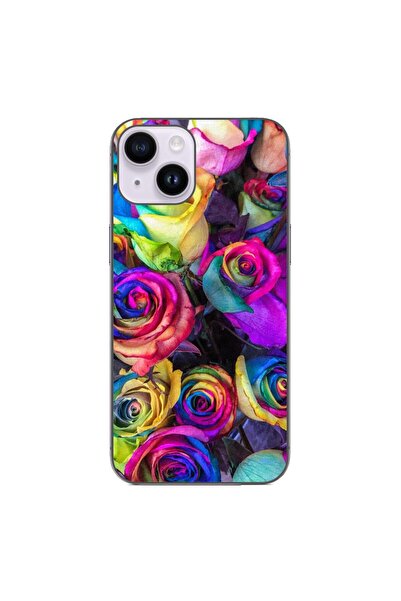 OEM Husa compatibila cu Apple iPhone 15 Silicon Gel Tpu Model Trandafiri Colo...