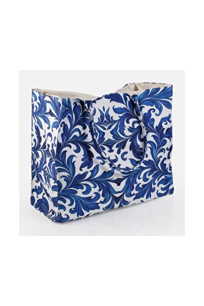 OEM Blue Textile Bag with Patterned , Lightweight and Practical for Summer an...