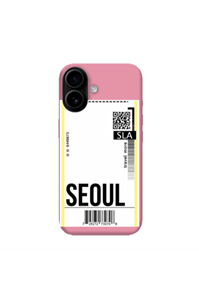 Other Apple Iphone 16 plus Seoul Travel More Pink Colored Silicone TPU Θήκη