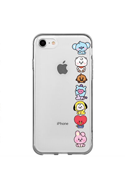 Other Apple iPhone SE 2020 Lovely animals Transparent Silicone TPU Θήκη