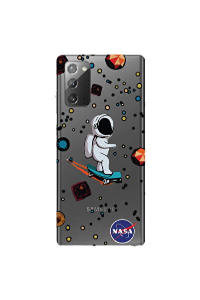 Other Samsung Note 20 Astronaut with skateboard Transparent Silicone TPU Θήκη