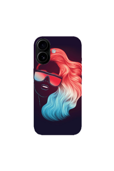Other Apple Iphone 16 plus Girl with glasses Transparent Silicone TPU Θήκη