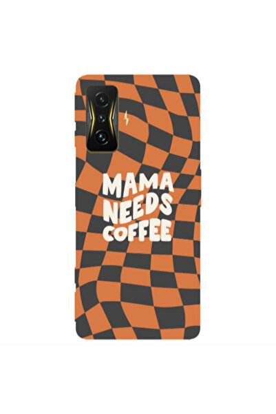 Other Xiaomi Poco F4 Gt Mama needs coffee Transparent Silicone TPU Θήκη
