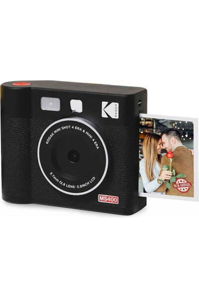 Kodak Εκτυπωτής Μίνι Σοτ 4 Έρα 4πας Στιγμιαία Φωτογραφική Μηχανή Μαύρο