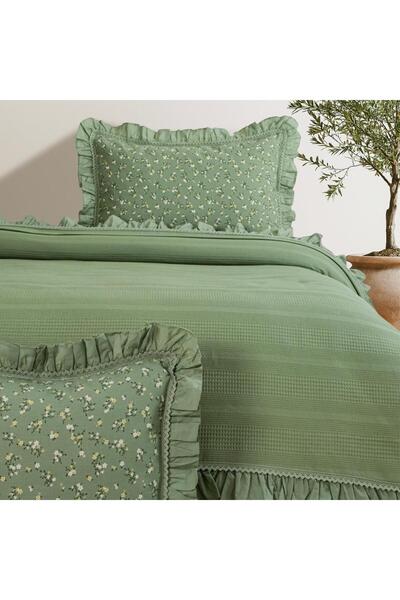 Schafer Home Chance Double Pique Set 4 Pieces-Khaki