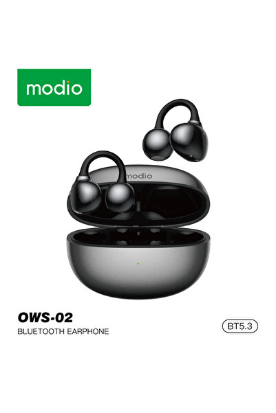 Modio OWS-02 Wireless Ear-Clip Earbuds with Charging Case With Multi Function...