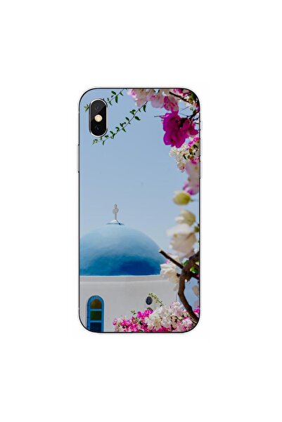 OEM Θήκη συμβατή με Apple iPhone XS από σιλικόνη gel TPU με σχέδιο Ελλάδα Σαν...
