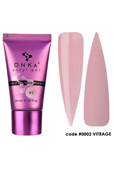 OEM Gel acrilic pentru unghii, Tub cu gel acrilic # 0002 Vitrage DNKa, 30ml