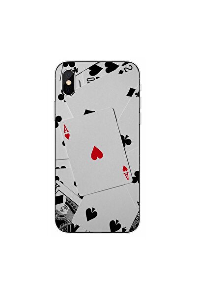 OEM Husa compatibila cu Apple iPhone XS Silicon Gel Tpu Model Carti Poker