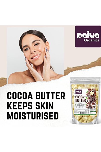 Paiya Organics Cocoa Butter, Pure Natural Body Butter, 900g | Cosmetic & DIY Skincare Use