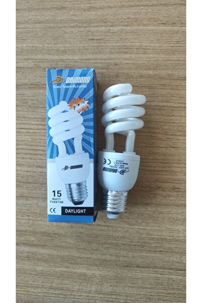 Daylight Draimond 15W E27 Duy Spiral Tasarruflu Enerji Tasarruflu Lamba Beyaz...